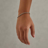 3mm Rope Bracelet - White Gold