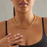 5mm Rope Chain - Gold