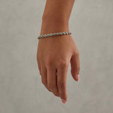 5mm Rope Bracelet - White Gold