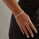 4mm Pearl Bracelet - 925 Clasp
