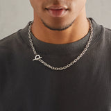 6mm Toggle Chain - White Gold