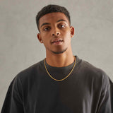 925 3mm Rope Chain - Gold