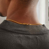 925 3mm Rope Chain - Gold