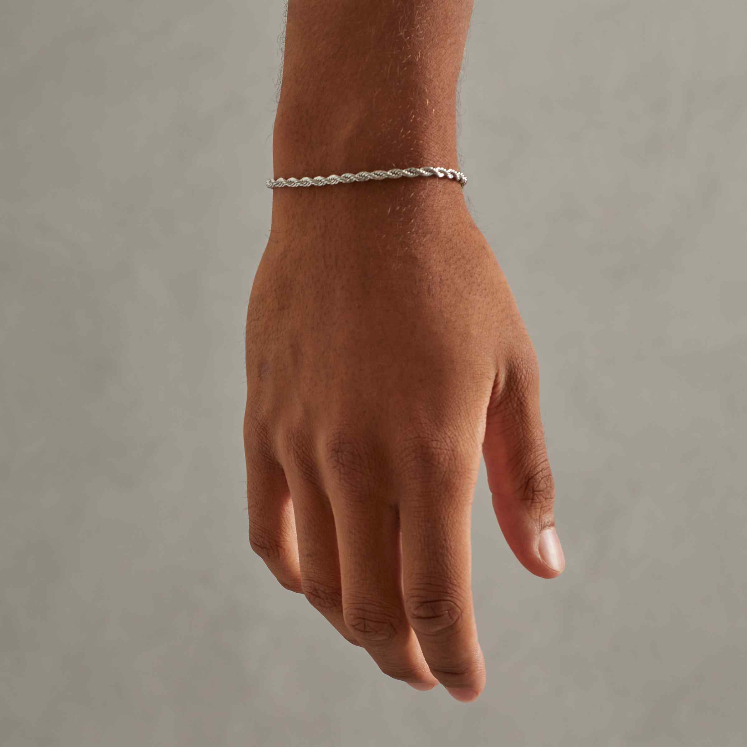Rope Bracelet (White Gold) 5mm – Utopia Palms