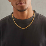 925 5mm Miami Cuban Link Chain - Gold