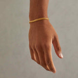 925 5mm Miami Cuban Link Bracelet - Gold