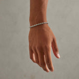 5mm Rope Bracelet - White Gold
