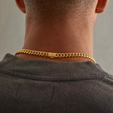 8mm Miami Cuban Link Chain - Gold