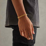 925 8mm Miami Cuban Link Bracelet - Gold