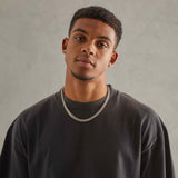 8mm Miami Cuban Link Chain - White Gold