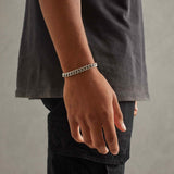 8mm Miami Cuban Link Bracelet - White Gold