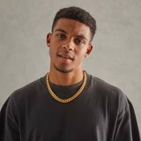 12mm Miami Cuban Link Chain - Gold