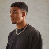 12mm Miami Cuban Link Chain - White Gold