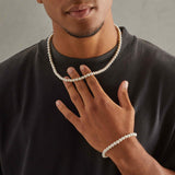 6mm Pearl Bracelet - 925 Clasp