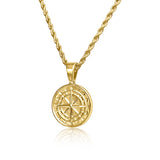 Compass Pendant - Gold