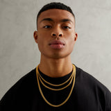 925 5mm Miami Cuban Link Chain - Gold