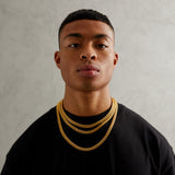 8mm Miami Cuban Link Chain - Gold