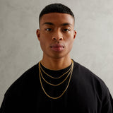 925 Micro Miami Cuban Link Chain - Gold