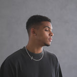 6mm Toggle Chain - White Gold
