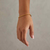 925 3mm Rope Bracelet - Gold
