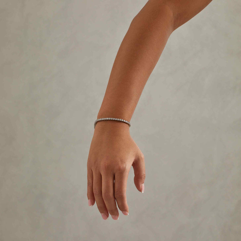 3mm Rope Bracelet - White Gold – Tericci