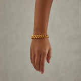 12mm Miami Cuban Link Bracelet - Gold