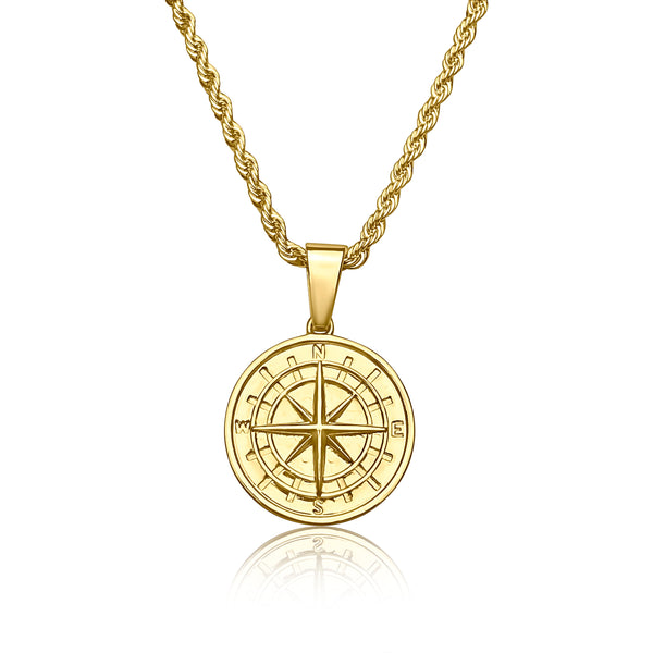 Compass Pendant - Gold (Deal)