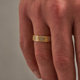 Iced Band Ring - Gold