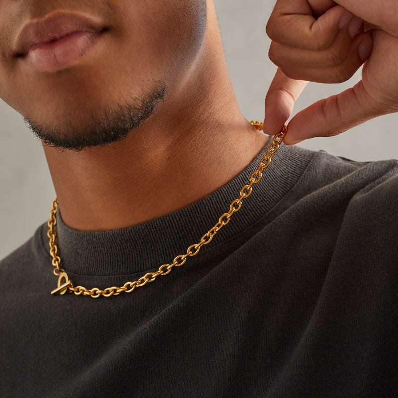 6mm Toggle Chain - Gold