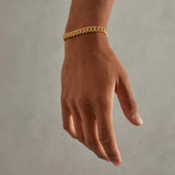 8mm Iced Miami Cuban Link Bracelet - Gold