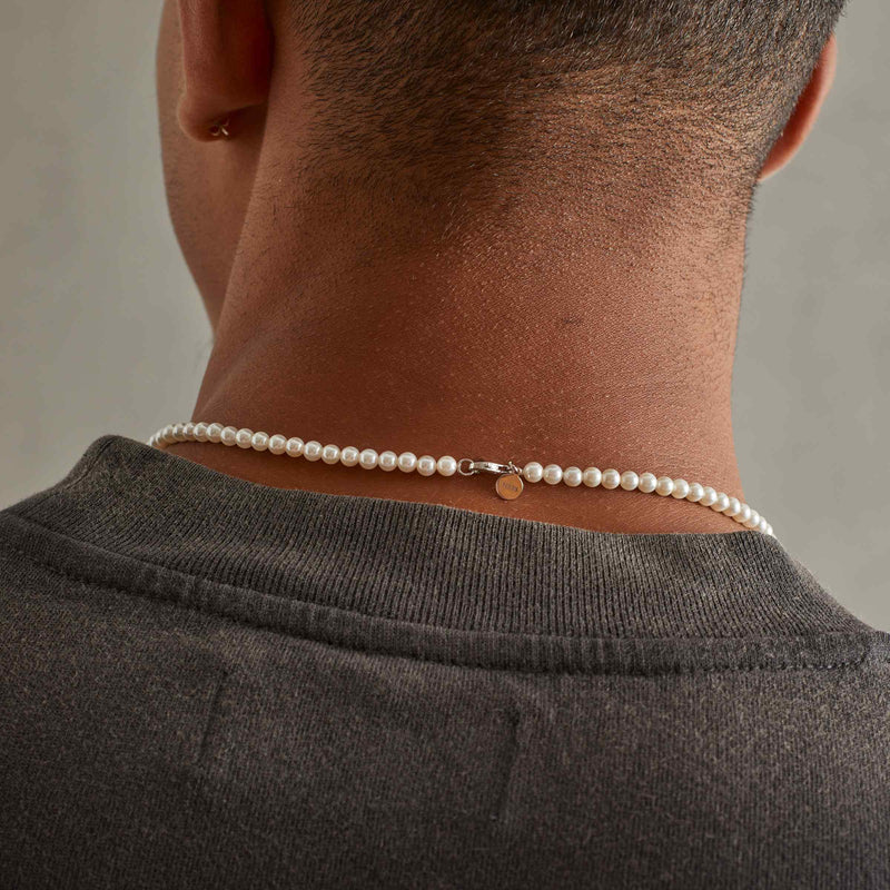 4mm Pearl Necklace - 925 Clasp